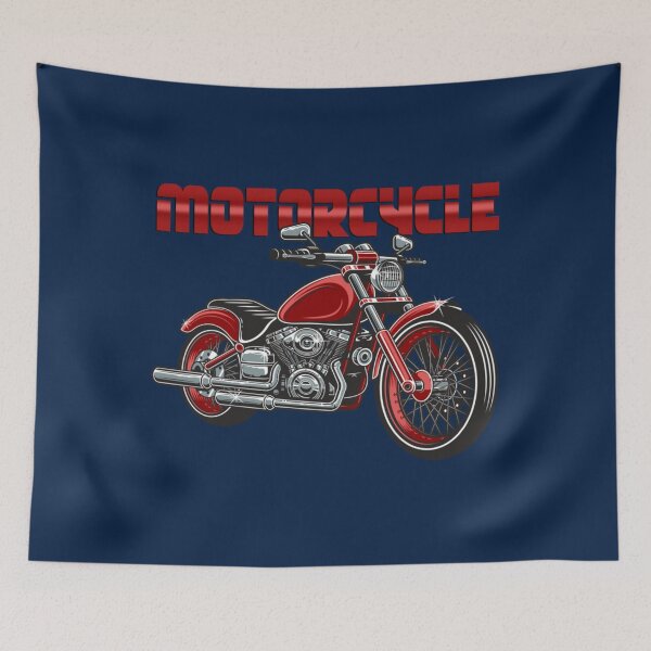 Item preview, The Red British Motorcycle    designed and sold by fabulousio5.