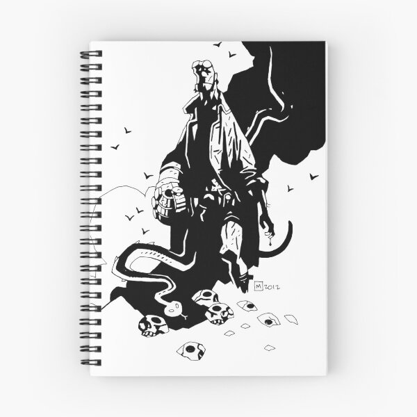 Item preview, Hellboy B&W T-Shirt designed and sold by woodycompton.