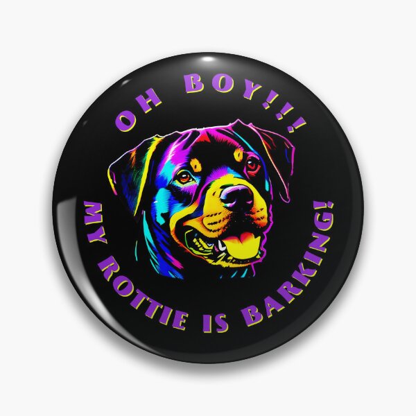 Item preview, Oh Boy My Dog Is Barking Rottie Colorful designed and sold by kubix81.