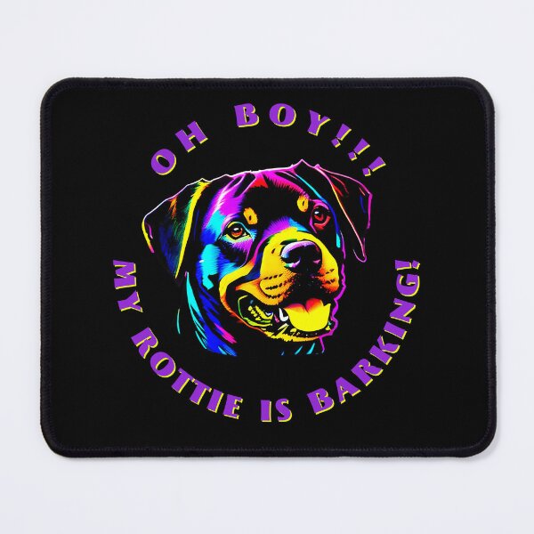 Item preview, Oh Boy My Dog Is Barking Rottie Colorful designed and sold by kubix81.