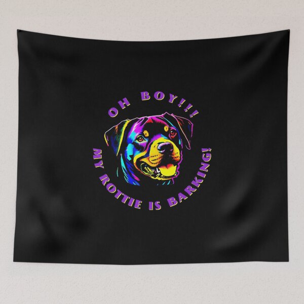 Item preview, Oh Boy My Dog Is Barking Rottie Colorful designed and sold by kubix81.