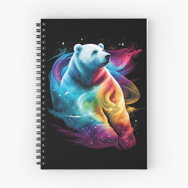 Item preview, Colorful Northern Lights - Cosmic Polar Bear designed and sold by RailoImage.
