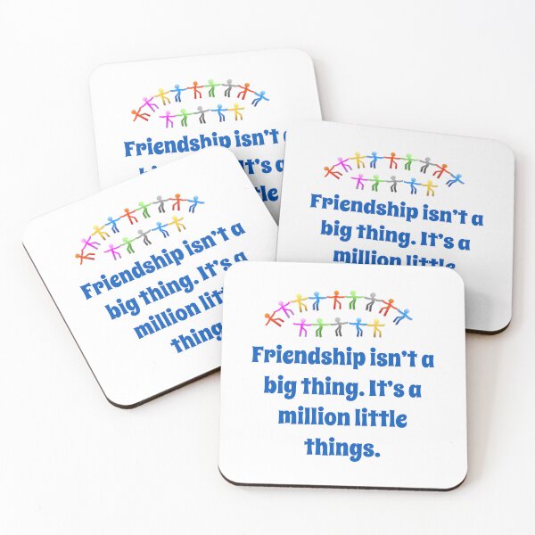 Item preview, Friendship Isn't A Big Thing - Friendship Quote  designed and sold by CrankyOldDude.