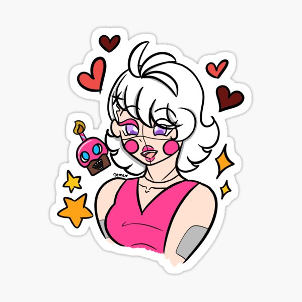 Funtime Chica Sticker for Sale by sugarysprinkles