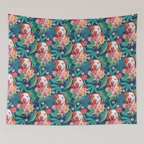 Item preview, Tropical Red Pit Bull Pitbull 4 designed and sold by lulupetart.