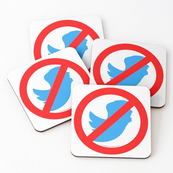 Item preview, PMD00395 Progressive Movement Designs No Trump Tweets symbol for anti bullying anti bigotry anti hate speech movement for liberal democrats or progressives designed and sold by ProgressiveLeft.