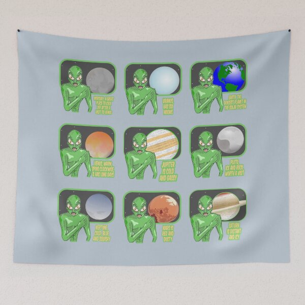 Item preview, Funny alien solar system review designed and sold by piedaydesigns.