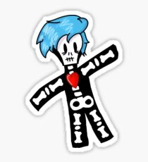 Ryan Seaman Cartoon Skeleton Sticker