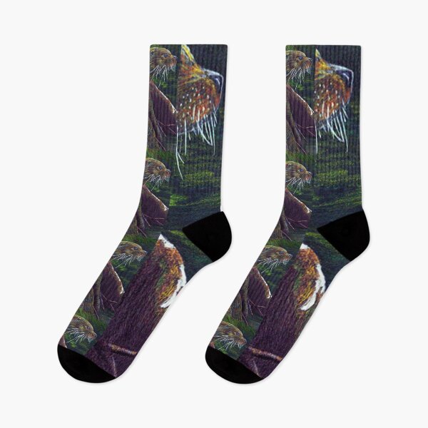 Item preview, Colorful River Otter designed and sold by TJDraws.