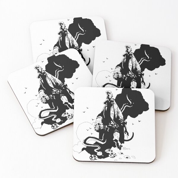 Item preview, Black and White Hellboy by Mike Mignola designed and sold by woodycompton.
