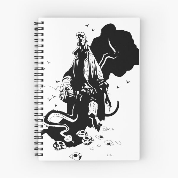 Item preview, Black and White Hellboy by Mike Mignola designed and sold by woodycompton.