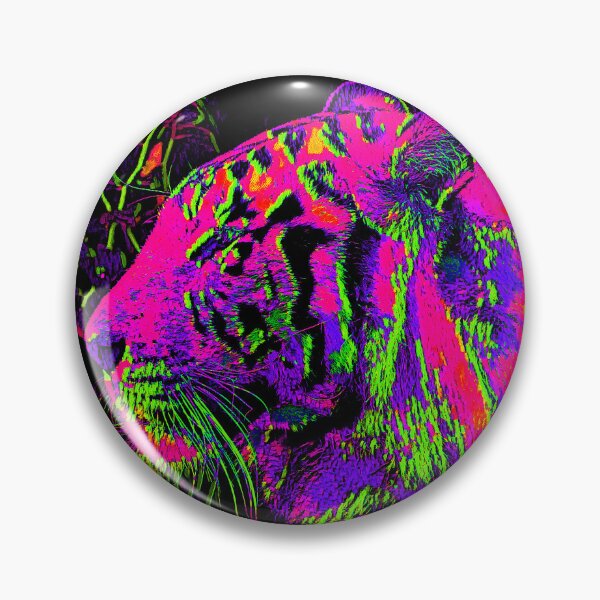 Item preview, Tigres en Technicolor Rosa designed and sold by WildArtDesigns.