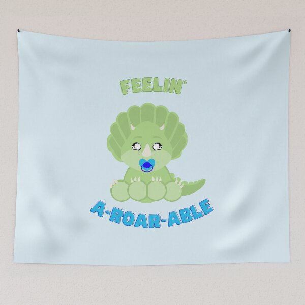 Item preview, Feelin' a-ROAR-able/Baby Dino Boy designed and sold by CuddlyPeas.