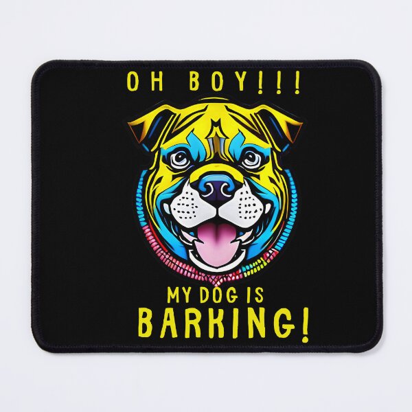 Item preview, Oh Boy My Dogs Are Barking Colorful Yellow Blue designed and sold by kubix81.