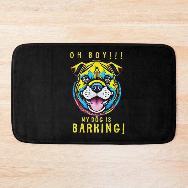 Item preview, Oh Boy My Dogs Are Barking Colorful Yellow Blue designed and sold by kubix81.