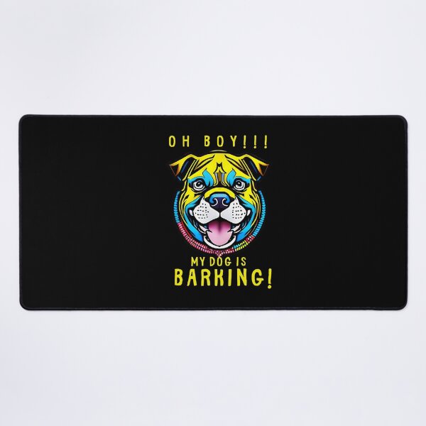 Item preview, Oh Boy My Dogs Are Barking Colorful Yellow Blue designed and sold by kubix81.