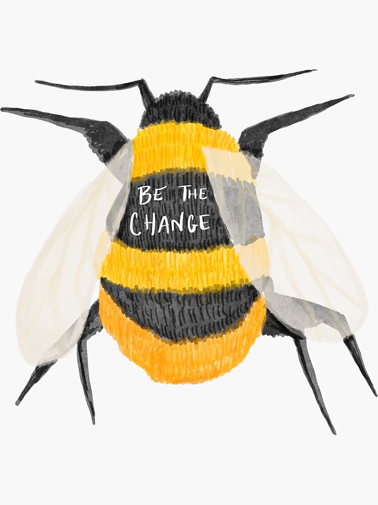 Bee the Change Hoodie Honeybee Conservation Sweatshirt 