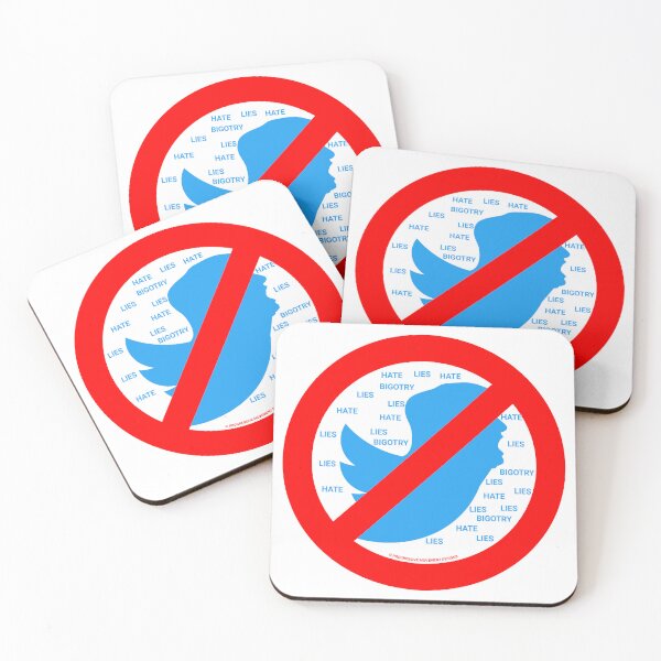 Item preview, PMD00396 Progressive Movement Designs No Trump Tweets symbol for anti bullying anti bigotry anti hate speech movement for liberal democrats or progressives designed and sold by ProgressiveLeft.