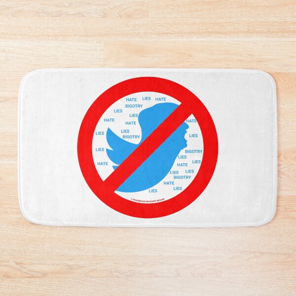 Item preview, PMD00396 Progressive Movement Designs No Trump Tweets symbol for anti bullying anti bigotry anti hate speech movement for liberal democrats or progressives designed and sold by ProgressiveLeft.