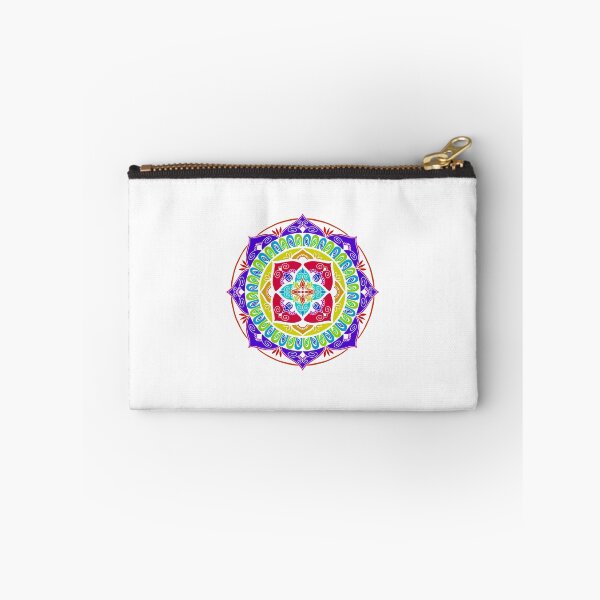 Item preview, Rainbow stencil mandala designed and sold by lattes-and-rain.