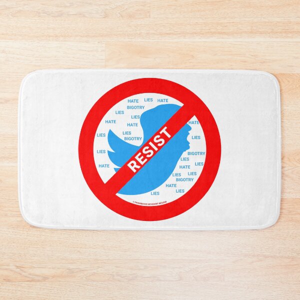 Item preview, PMD00400 Progressive Movement Designs No Trump Tweets symbol for anti bullying anti bigotry anti hate speech movement for liberal democrats or progressives designed and sold by ProgressiveLeft.