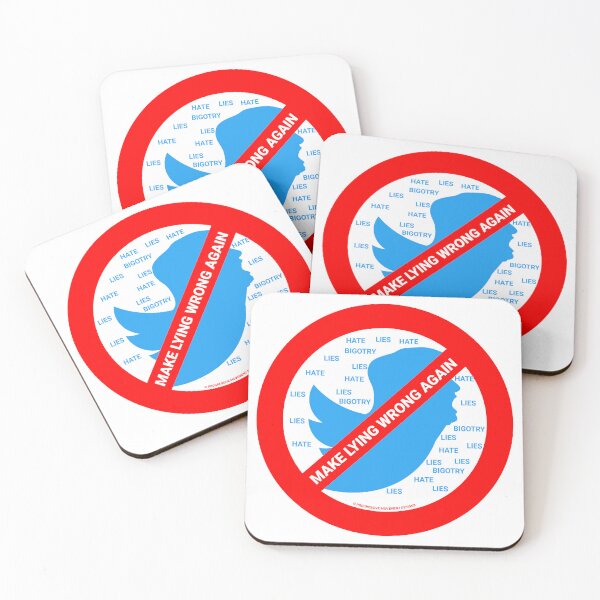 Item preview, PMD00402 Progressive Movement Designs No Trump Tweets symbol for anti bullying anti bigotry anti hate speech movement for liberal democrats or progressives designed and sold by ProgressiveLeft.