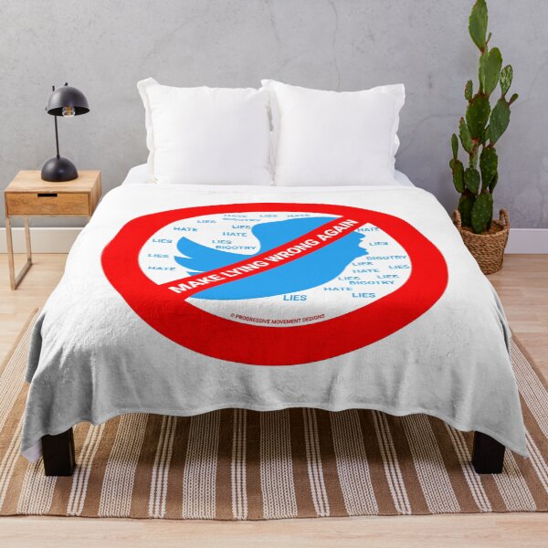 Item preview, PMD00402 Progressive Movement Designs No Trump Tweets symbol for anti bullying anti bigotry anti hate speech movement for liberal democrats or progressives designed and sold by ProgressiveLeft.