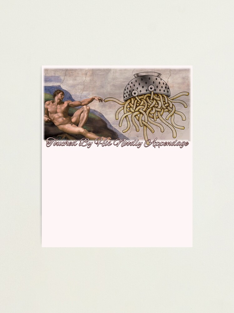 Flying Spaghetti Monster Touched By His Noodly Appendages Flying Spaghetti Monster Touched By His Noodly Appendages