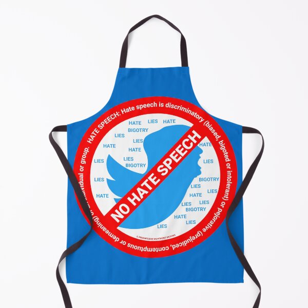 Item preview, PMD00405 Progressive Movement Designs No Trump Tweets No Hate Speech symbol for anti bullying anti bigotry anti hate speech movement for liberal democrats or progressives designed and sold by ProgressiveLeft.