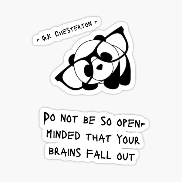 Item preview, G.K. Chesterton - brains fall out designed and sold by ErinShae20.