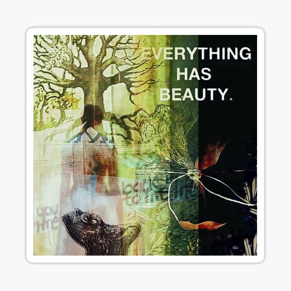 Everything has beauty Sticker