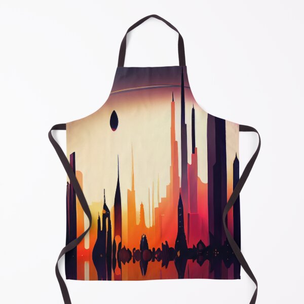Item preview, Abstract Sci-Fi Futuristic Cityscape Skyline Digital Painting  designed and sold by NateFellhauer.
