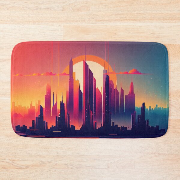 Item preview, Abstract Sci-Fi Futuristic Cityscape Skyline Digital Painting  designed and sold by NateFellhauer.
