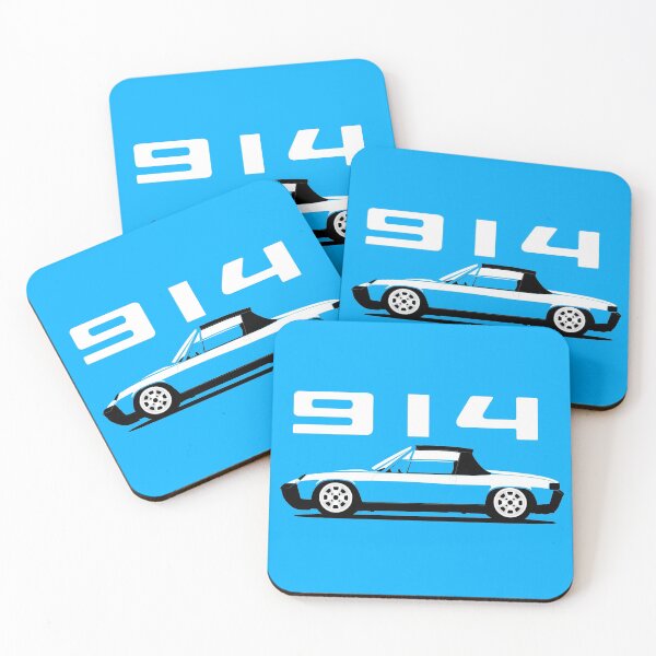 Porsche 914 side Coasters (Set of 4)