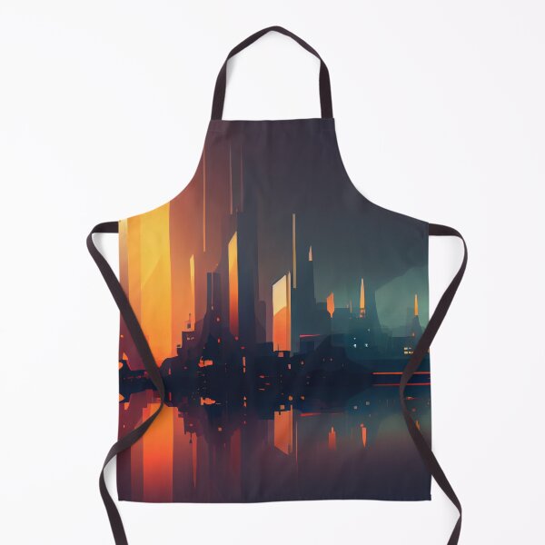 Item preview, Abstract Sci-Fi Futuristic Cityscape Skyline Digital Painting  designed and sold by NateFellhauer.