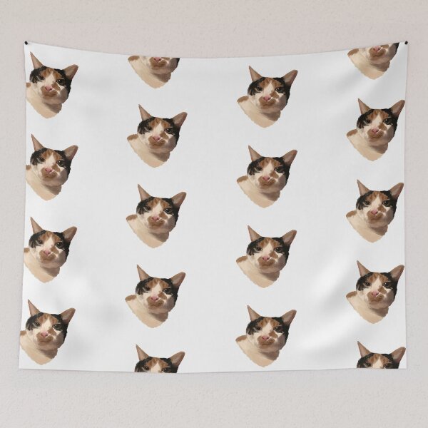 Item preview, Calico Cat head with yellow-green eyes designed and sold by CreationsByBear.