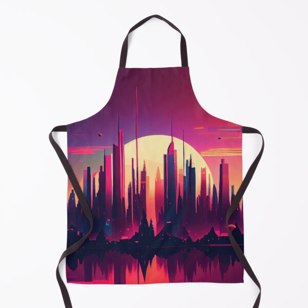 Item preview, Abstract Sci-Fi Futuristic Cityscape Skyline Digital Painting  designed and sold by NateFellhauer.