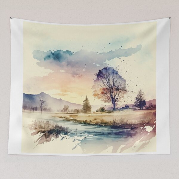 Item preview, Relaxing Watercolor #241 designed and sold by Avocado Design Studio.
