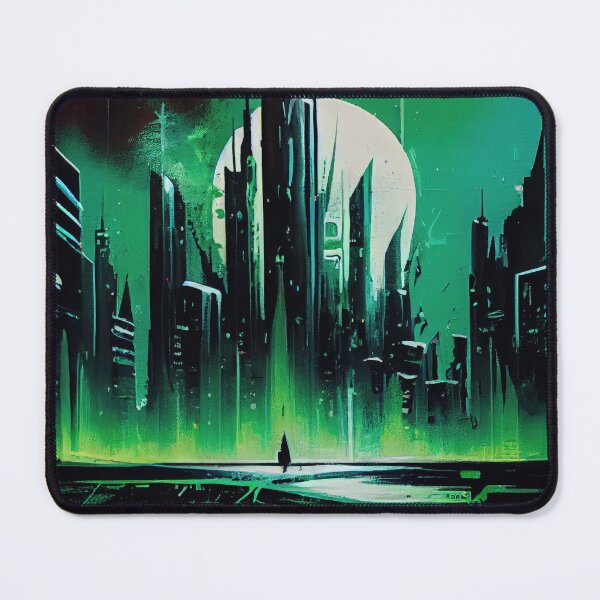 Item preview, Abstract Sci-Fi Futuristic Cityscape Skyline Digital Painting  designed and sold by NateFellhauer.