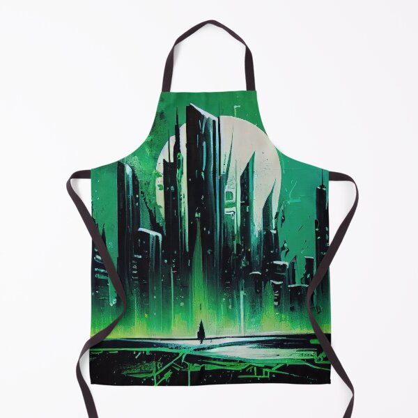 Item preview, Abstract Sci-Fi Futuristic Cityscape Skyline Digital Painting  designed and sold by NateFellhauer.