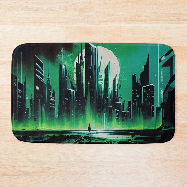 Item preview, Abstract Sci-Fi Futuristic Cityscape Skyline Digital Painting  designed and sold by NateFellhauer.