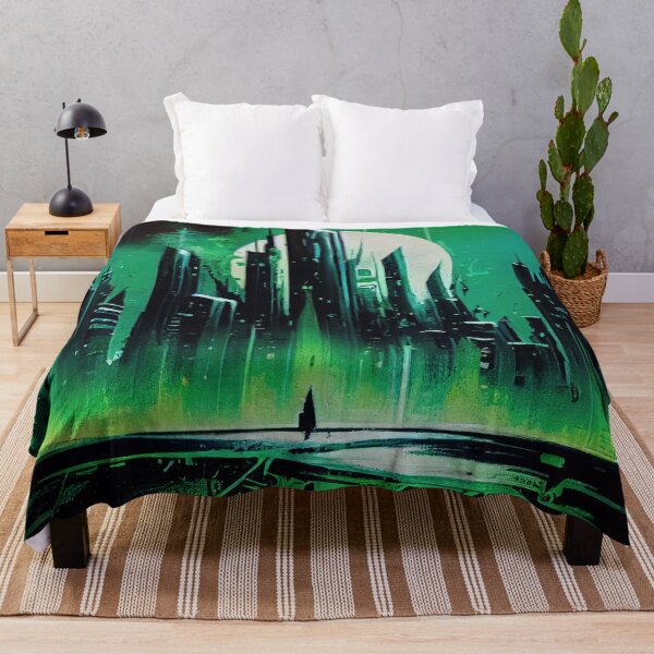 Item preview, Abstract Sci-Fi Futuristic Cityscape Skyline Digital Painting  designed and sold by NateFellhauer.