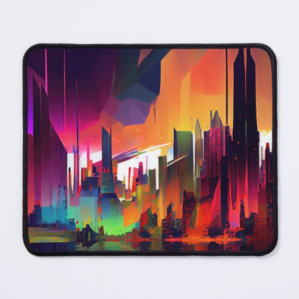 Item preview, Abstract Sci-Fi Futuristic Cityscape Skyline Digital Painting  designed and sold by NateFellhauer.