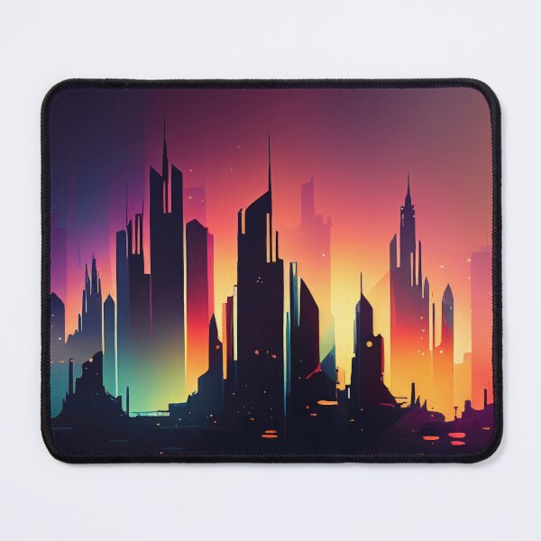 Item preview, Abstract Sci-Fi Futuristic Cityscape Skyline Digital Painting  designed and sold by NateFellhauer.