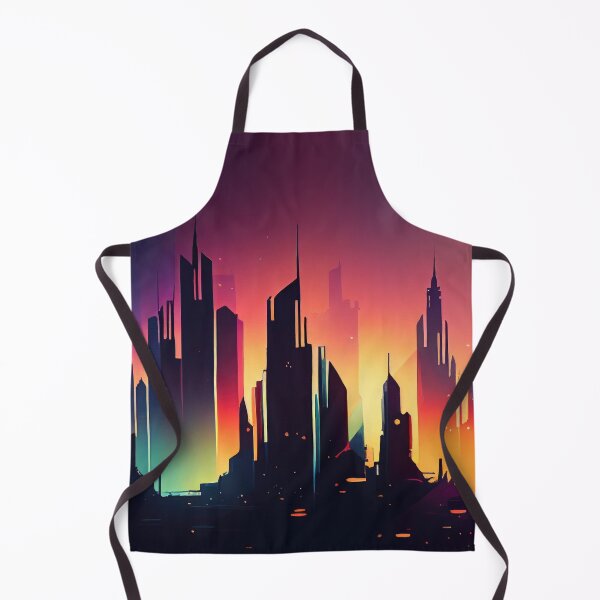 Item preview, Abstract Sci-Fi Futuristic Cityscape Skyline Digital Painting  designed and sold by NateFellhauer.