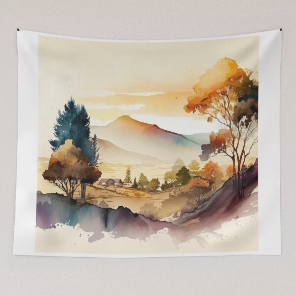 Item preview, Relaxing Watercolor #242 designed and sold by Avocado Design Studio.
