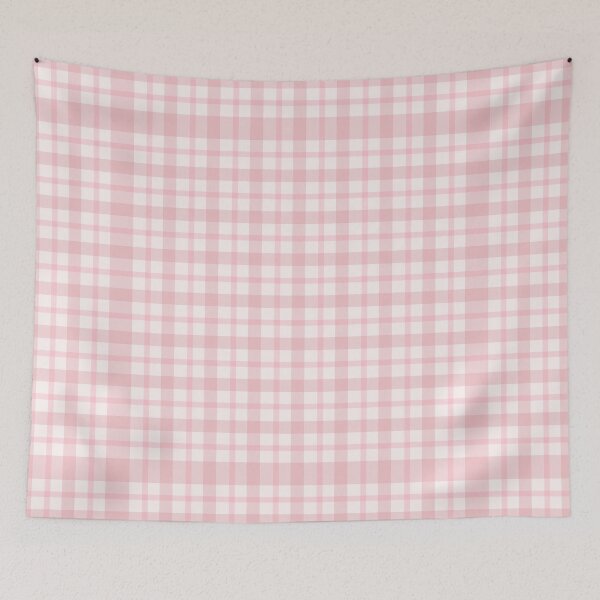 Item preview, Plaid tartan White Love Pink Pattern designed and sold by JaiStudio.
