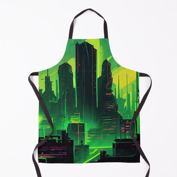 Item preview, Abstract Sci-Fi Futuristic Cityscape Skyline Digital Painting designed and sold by NateFellhauer.