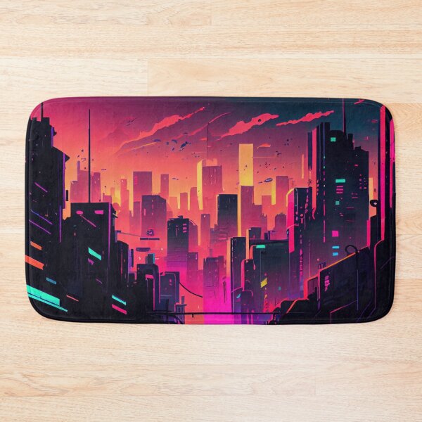 Item preview, Abstract Sci-Fi Futuristic Cityscape Skyline Digital Painting  designed and sold by NateFellhauer.