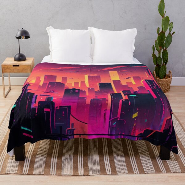 Item preview, Abstract Sci-Fi Futuristic Cityscape Skyline Digital Painting  designed and sold by NateFellhauer.